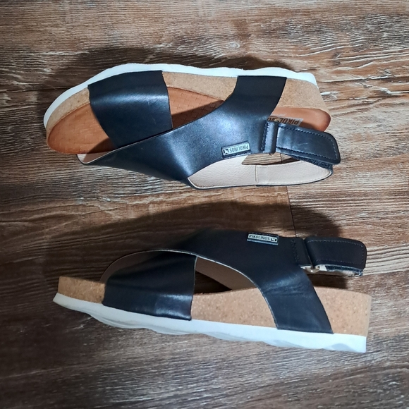 Pikolinos Leather Mahon Sandals Kork Sole Sz. 36 5.5/6 - Picture 2 of 10